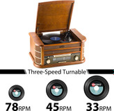 گرامافون وینیل پلیر شومان با قابلیت پخش USB