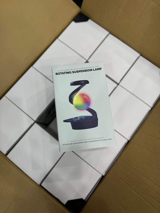 خرید چراغ خواب معلق چرخشی و شارژر وایرلس با بهترین قیمت