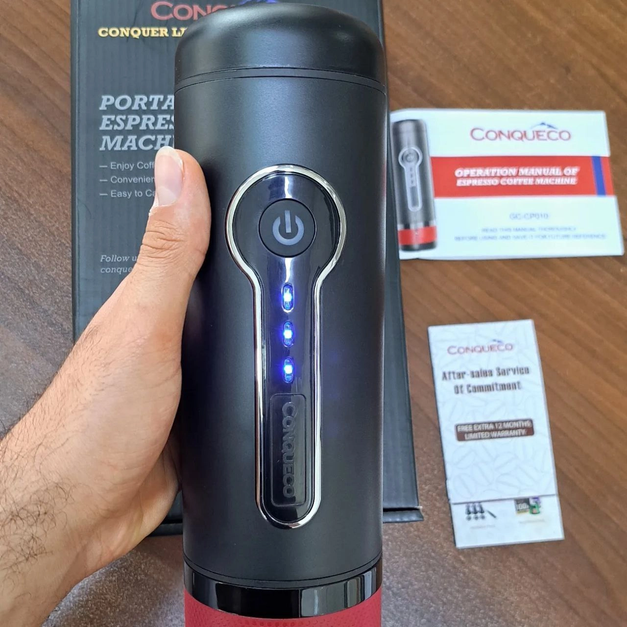 قیمت اسپرسوساز پرتابل سفری CONQUECO مدل CO-CP010
