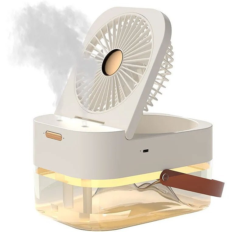 دستگاه فن رومیزی Dual Spray Night Light سفید