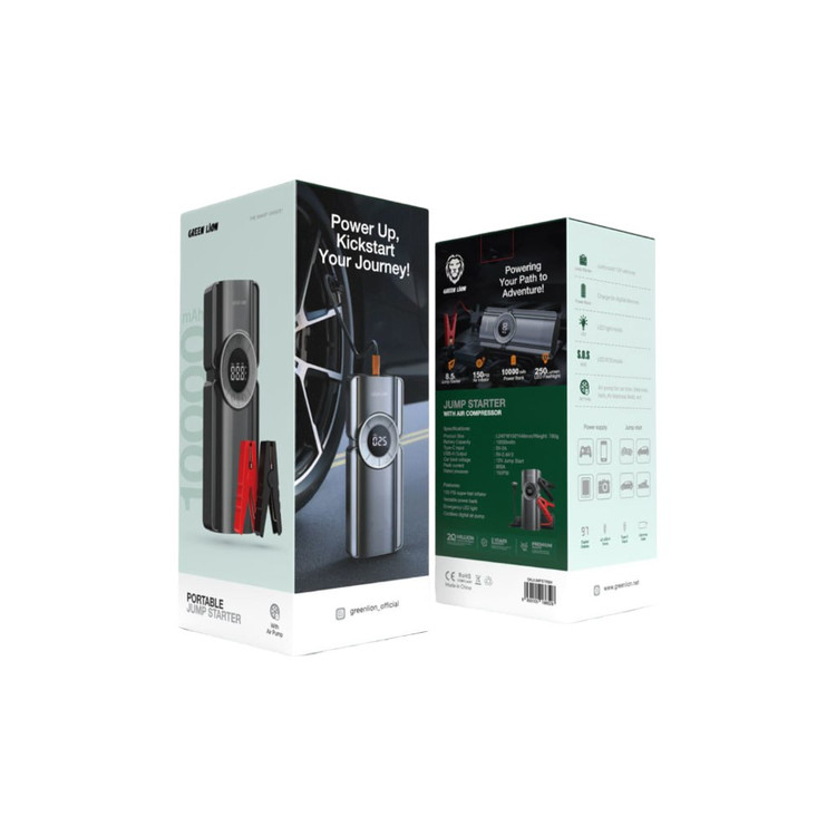جامپ استارتر 10000 میلی آمپر گرین لاین با پمپ باد