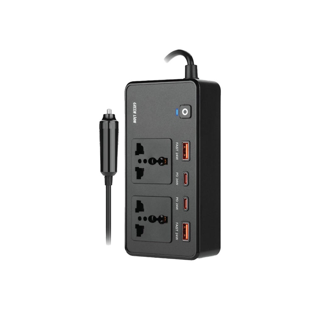 اینورتر گرین لایون 200 وات با پریز AC و پورت USB