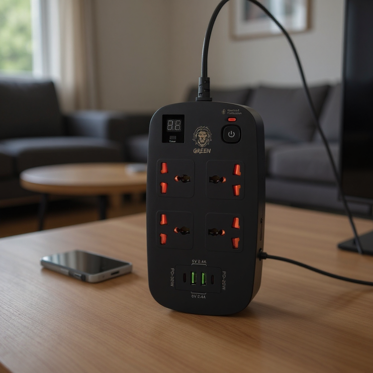 محافظ برق گرین لایون GNPS2 با طراحی ایمن