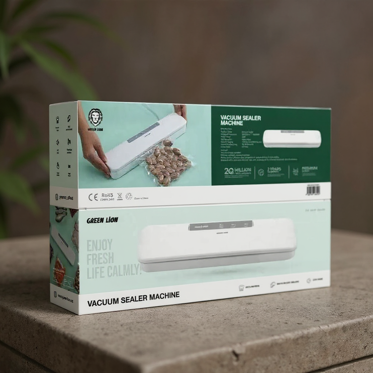 دستگاه وکیوم green lion برای بستهبندی گوشت و سبزیجات