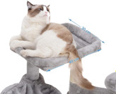 سکوی پهن در درخت گربه Hey-brother مناسب گربههای بزرگ