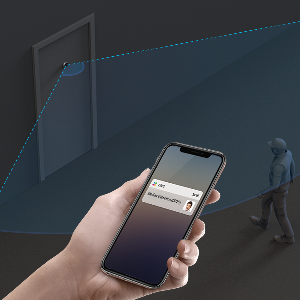 چشمی درب با تشخیص حرکت و دید در شب