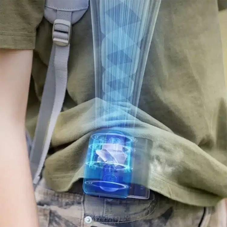 فن کمربندی ZAY-F013 با باتری 4500mAh و سه حالت سرعت