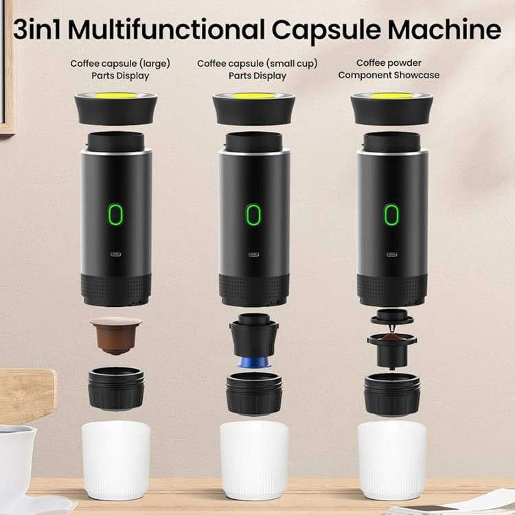 اسپرسوساز قابل حمل شارژی کوچک