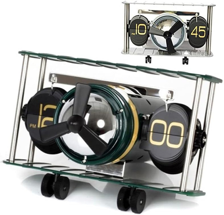 قیمت ساعت رومیزی طرح هواپیما