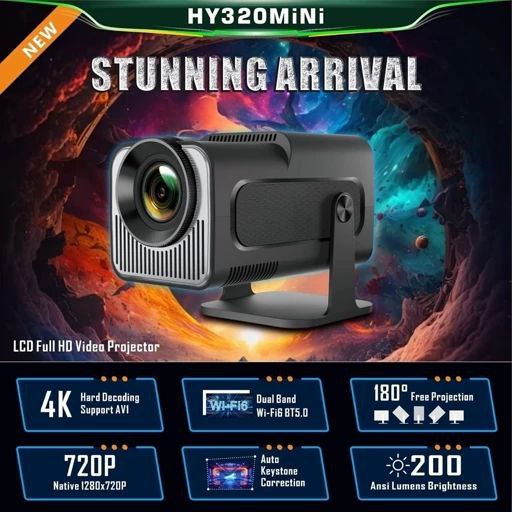 پروژکتور HY320 Mini با قابلیت Wi-Fi دو بانده
