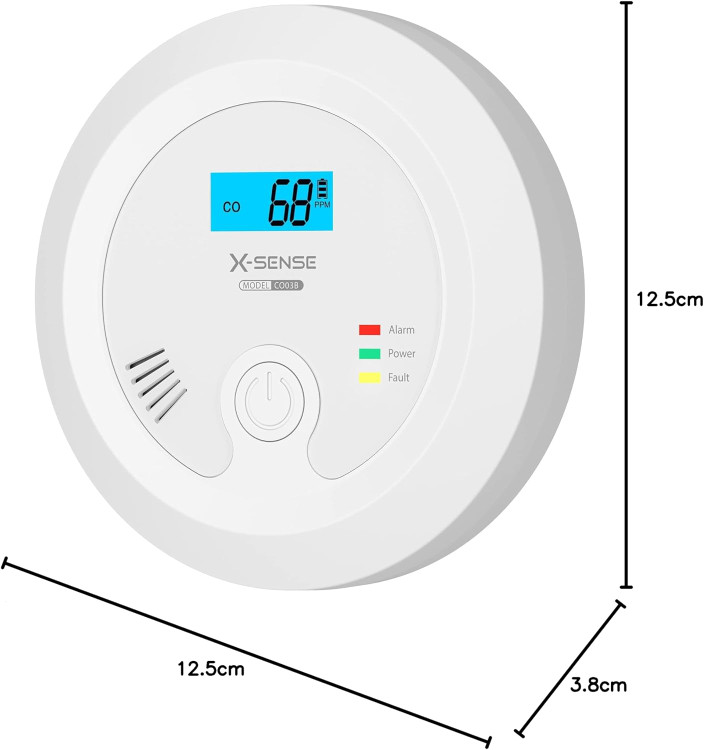 دتکتور مونوکسید کربن ایکس سنس مدل CO03B دایره ای