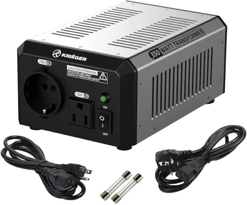 نمای روبرو ترانس مبدل برق 110 به 220 ولت برند کریگر با توان 150 وات