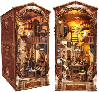 کیت مینیاتوری Book Nook جادویی SQ-14 با نورپردازی LED برای دکور قفسه کتاب