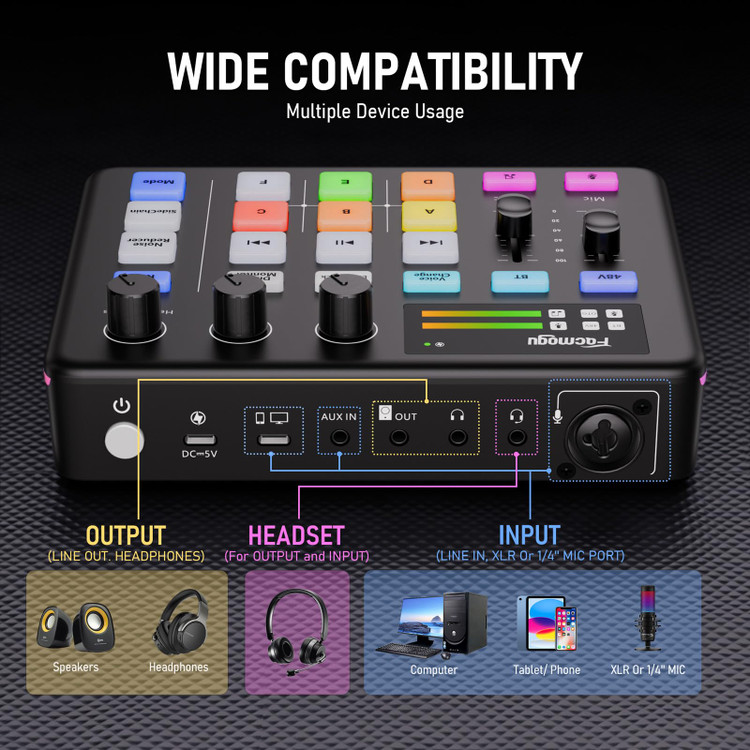 کارت صدای استریم با بلوتوث و افکتهای جذاب برای استریمرها