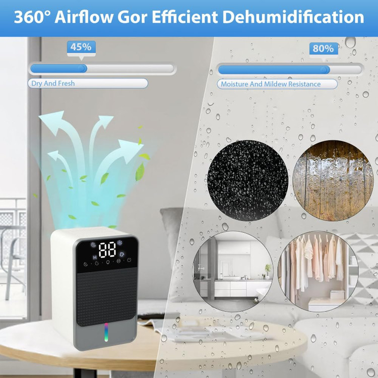 دستگاه رطوبتگیر کمصدا با فناوری ترموالکتریک برای اتاق خواب