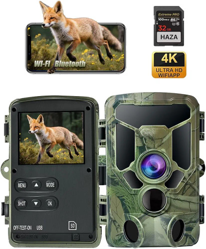 دوربین حیات وحش HAZA PR907W با کیفیت تصویر 4K و سنسور PIR