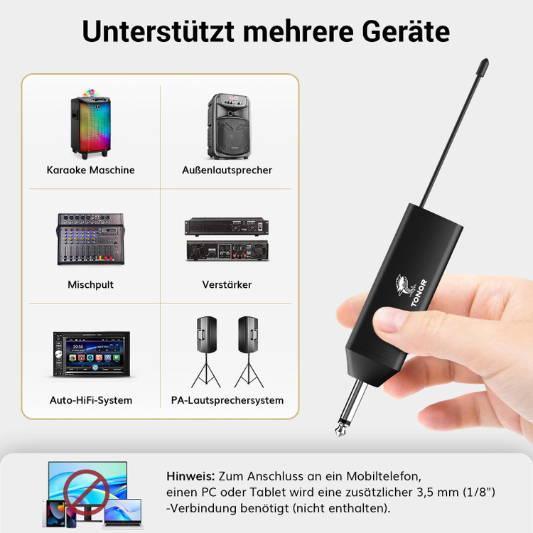 میکروفون یقهای لاوالیر TONOR برای سخنرانی