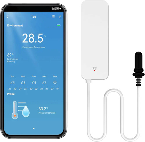 سنسور هوشمند اندازهگیری دما و رطوبت با اتصال WiFi
