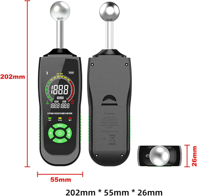 ابزار حرفهای تشخیص رطوبت و نشتی آب