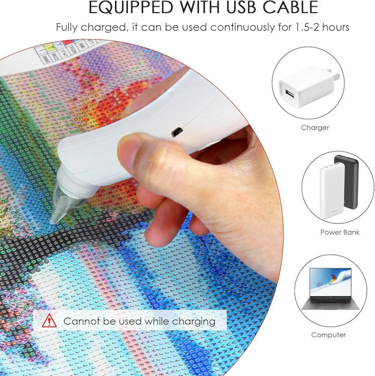 تصویر سریهای قابل تعویض قلم نقاشی الماسی