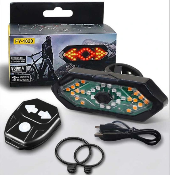 تصویر چراغ خطر دوچرخه با برد نور تا ۲۰۰ متر