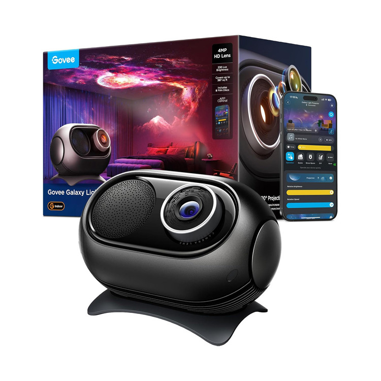 پروژکتور هوشمند کهکشانی Govee مدل H609D با روشنایی ۲۳۰ لوکس و ۳۲۰۰+ ترکیب صحنه