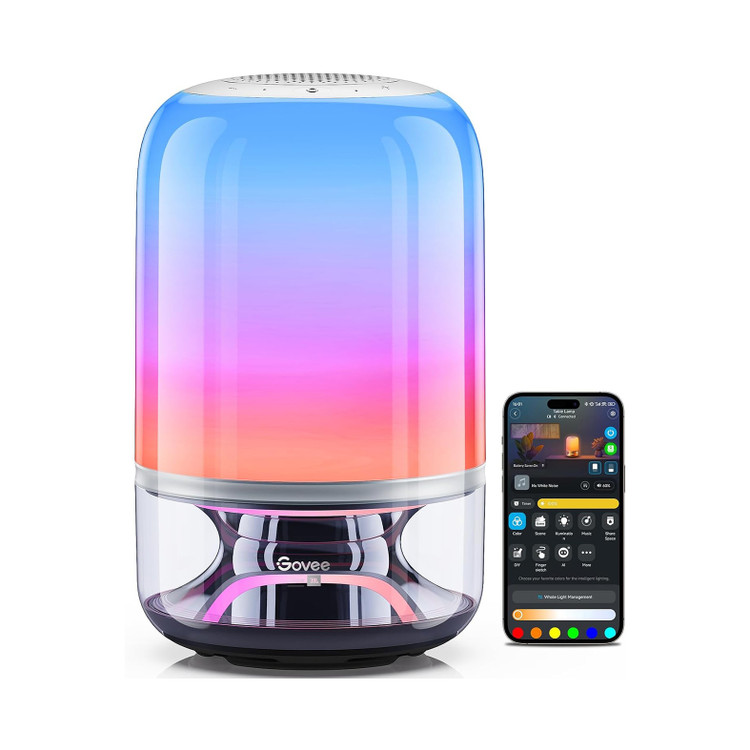 چراغ رومیزی هوشمند گووی مدل H6020 با صدای JBL و نورپردازی رنگی