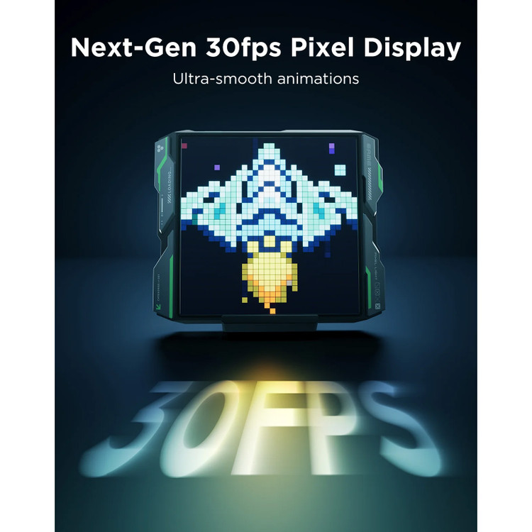 نمای نزدیک نمایشگر پیکسلی گووی H۸۶۳۰ با انیمیشن ۳۰ فریم بر ثانیه