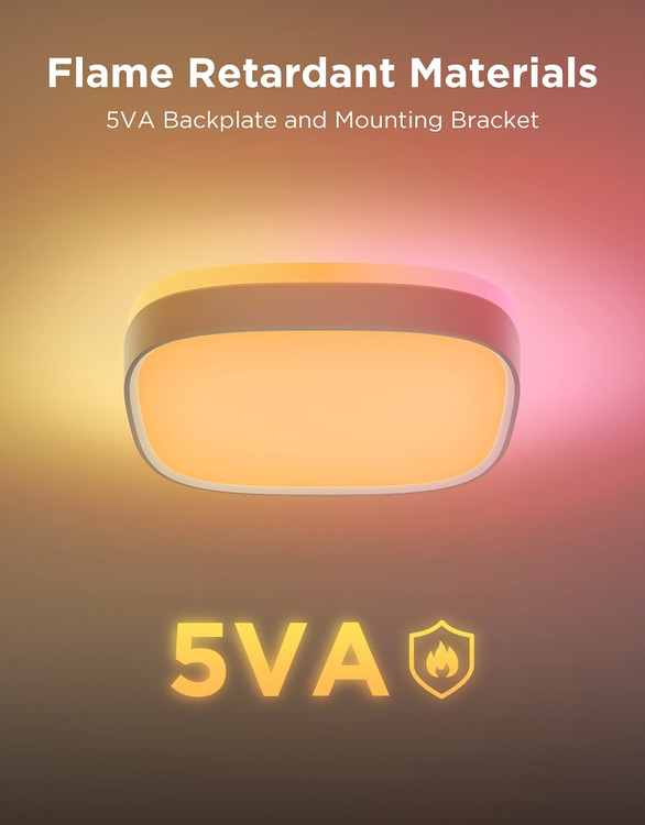 . چراغ سقفی هوشمند گووی در اتاق خواب با نور گرم ۲۷۰۰ کلوین