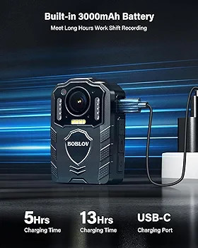 دوربین بادی کم BOBLOV KJ25 با کیفیت 1080P دید در شب و 128 گیگ حافظه داخلی