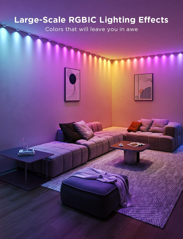 ریسه هوشمند گووی 5 متری مدل RGBIC String Downlights H608A