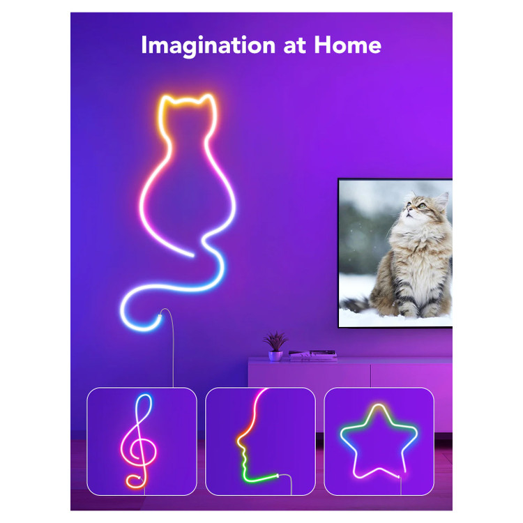 ریسه هوشمند نئون فلکسی 3 متری Govee RGBIC LED Neon Rope Lights H61A0