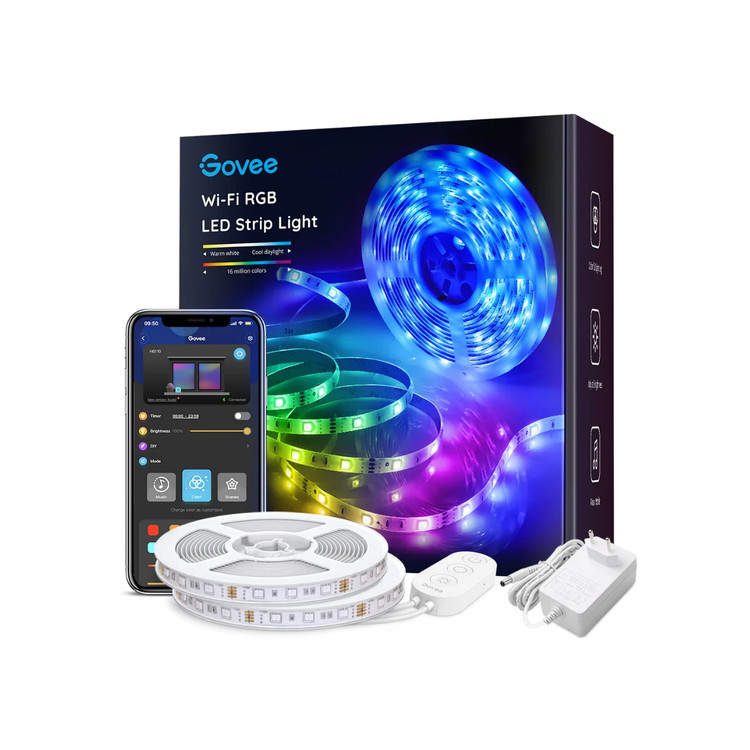ریسه هوشمند 10 متری گووی مدل H6110 با پشتیبانی از Wi-Fi و بلوتوث