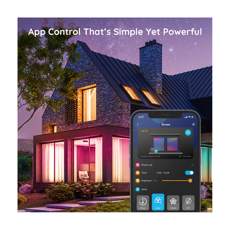 ریسه هوشمند 10 متری گووی مدل H6110 با پشتیبانی از Wi-Fi و بلوتوث