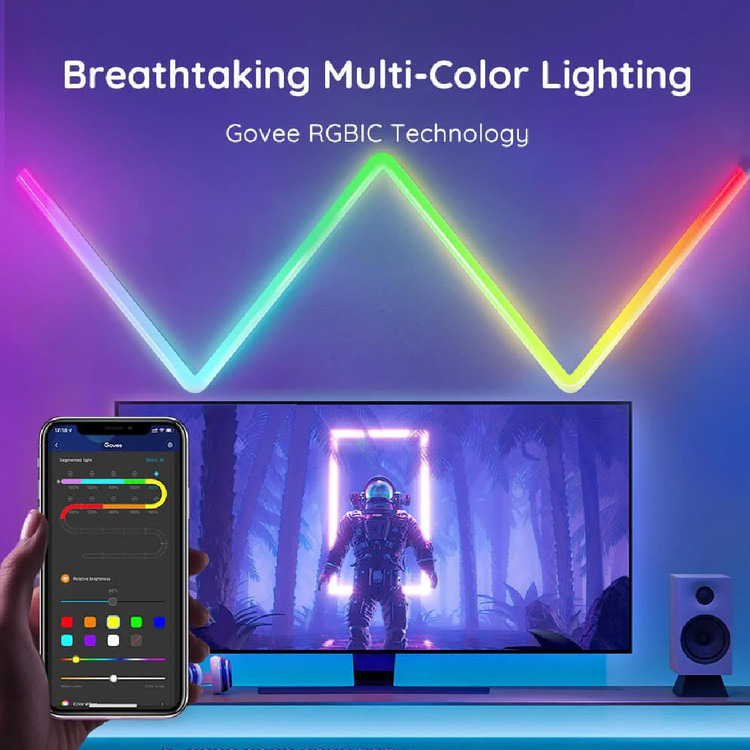 چراغ دیواری هوشمند GOVEE مدل Glide Wall Light H6062 با فناوری RGBIC
