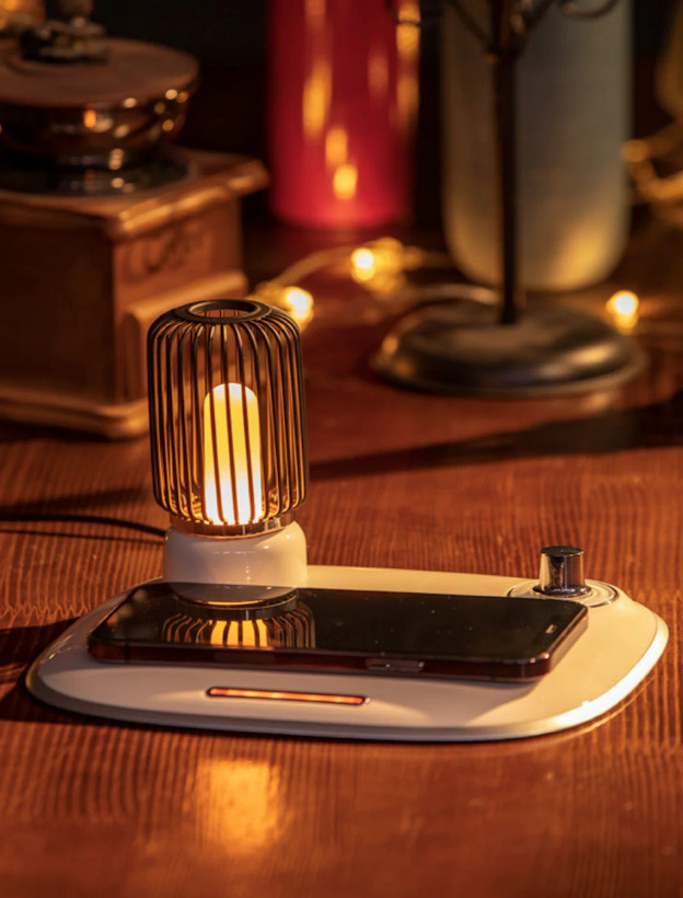 چراغ خواب هوشمند و شارژر بی سیم 15 وات کولولایت مدل Cololight Night Light
