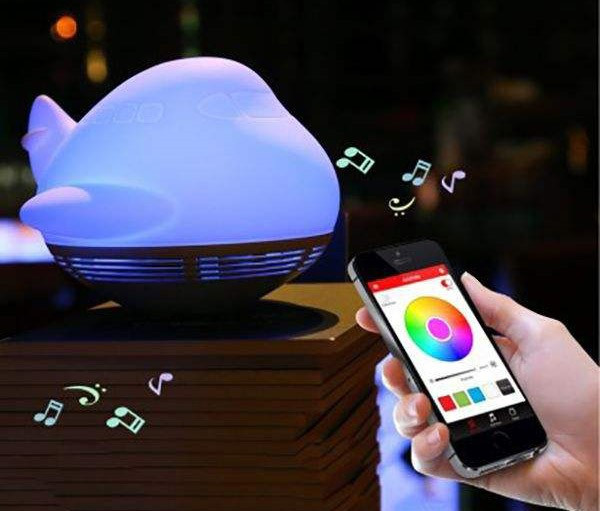 لامپ هوشمند اسپیکردار بلوتوثی Playbulb Air Whale با شارژ بیسیم