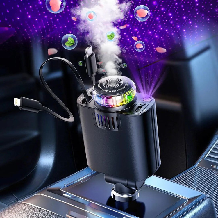 شارژر و خوشبو کننده پنج کاره فندکی خودرو W&O Starlight