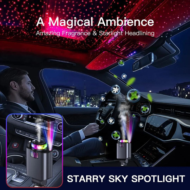 شارژر و خوشبو کننده پنج کاره فندکی خودرو W&O Starlight