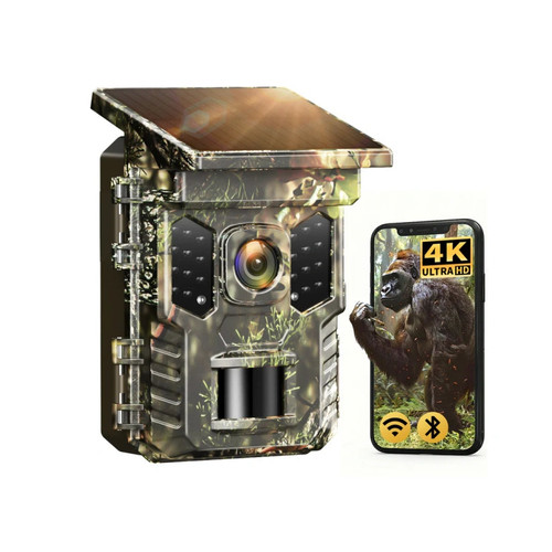 دوربین تلهای خورشیدی XTU Solar WiFi Trail Camera 64MP 4K