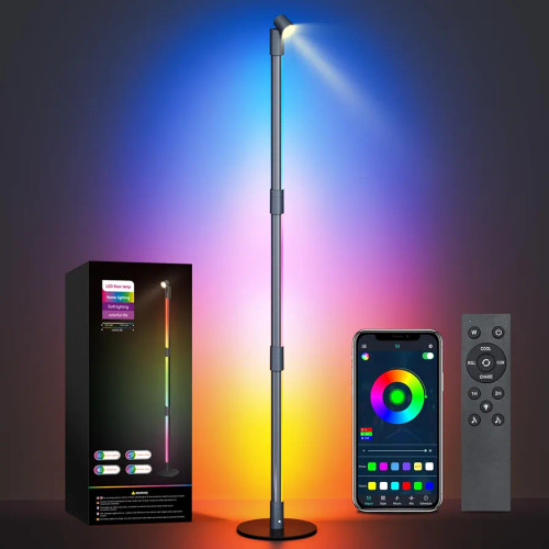 چراغ ایستاده RGB هوشمند DBCMEW با کنترل اپلیکیشن و همگامسازی با موسیقی