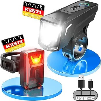 ست چراغ دوچرخه هوشمند TECHCYC شارژی ضدآب