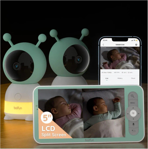 دوربین و مانیتور امنیتی کودک BOIFUN مدل Baby 6T