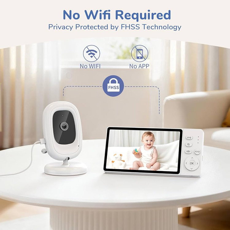مانیتور تصویری کودک VB619 با صفحه 5 اینچی و دید در شب