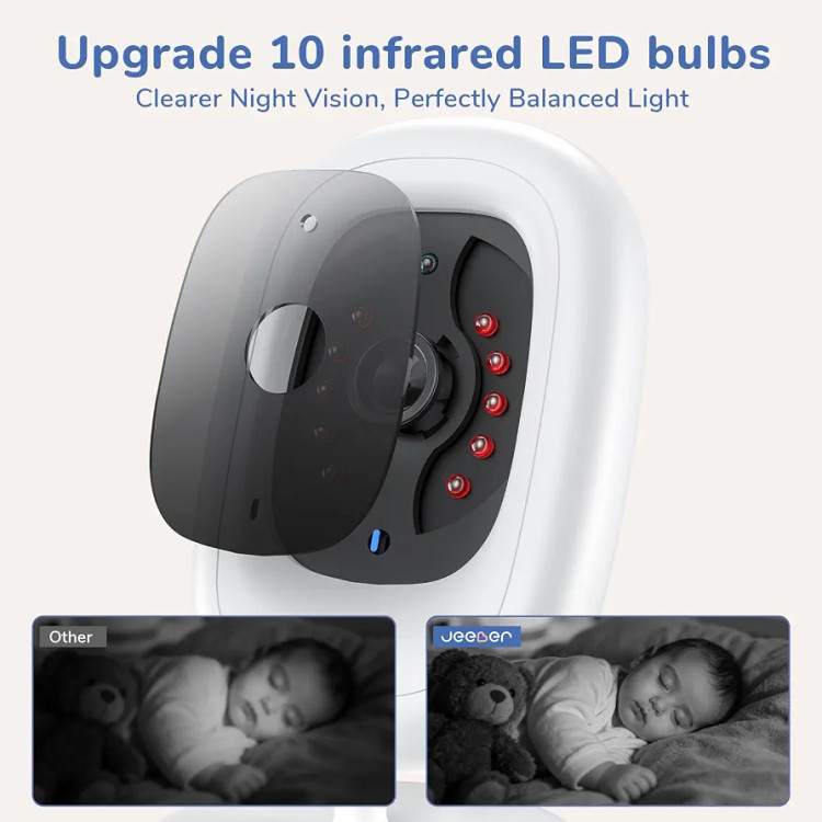 مانیتور تصویری کودک VB619 با صفحه 5 اینچی و دید در شب