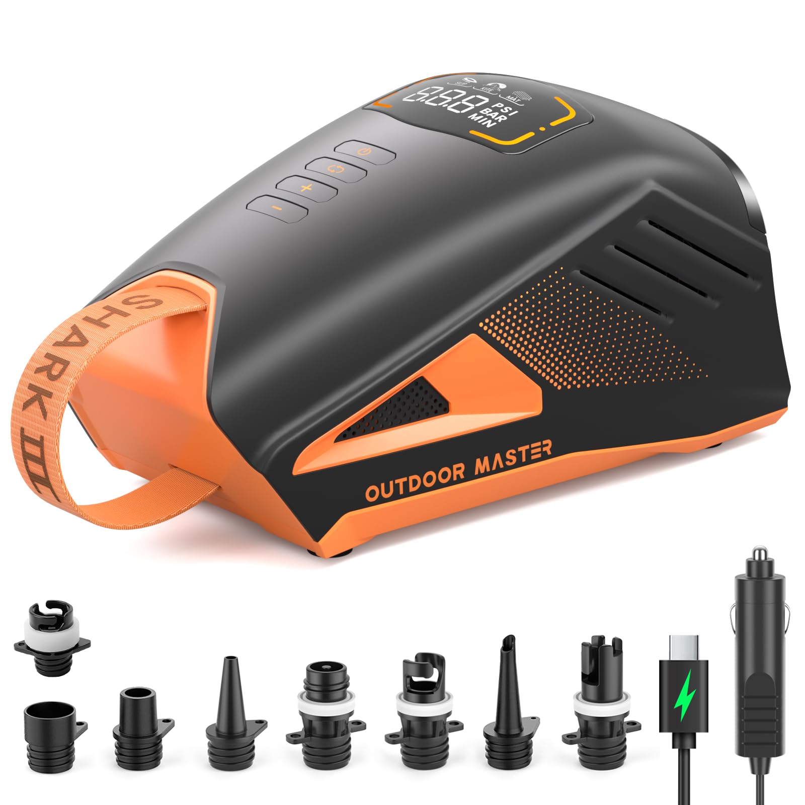 پمپ باد شارژی Outdoor Master Shark 3 با فشار ۲۰ PSI و باتری داخلی