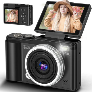 دوربین دیجیتال 4K Ultra HD 64MP با نمایشگر چرخان 180 درجه