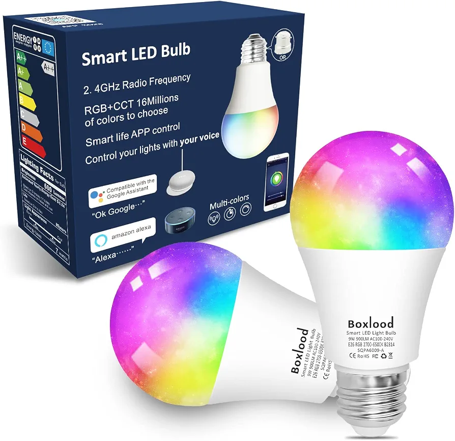 ریسه هوشمند LED RGB برند Boxlood پک چهار عددی با ریموت کنترل
