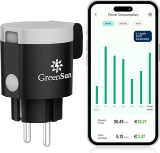 پریز هوشمند وای فای GreenSun مدل HSCB-BG-EU با تایمر و کنترل الکسا