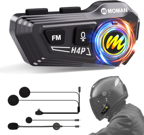 هدست بلوتوث کلاه کاسکت مومان با اسپیکر Hi-Fi و باتری ۳۲ ساعته